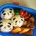 ぽふまろ's cooksnap of when they made 【キャラ弁】パンダさんおにぎり.