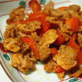 しはな's cooksnap of when they made 豚こまと卵のチリソース炒め.