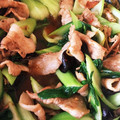 クックO9UA68☆'s cooksnap of when they made 本格中華✿春雨＆豚肉＆青梗菜★甘辛炒め✿.