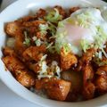 しはな's cooksnap of when they made 鶏むね肉で☆プリプリ鶏キムチ丼.