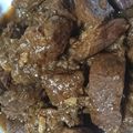 へそ天's cooksnap of when they made 簡単♪『牛肉のウスターソース煮込み』.
