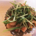 たまころ15's cooksnap of when they made 弁当や副菜に 鶏皮と水菜の簡単炒め.