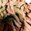 samenori's cooksnap of when they made ❤きゅうりとムネ肉の中華サラダ❤.