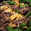erumo11's cooksnap of when they made 旨い(*´╰╯`๓)牛肉と卵の和風炒め♪.