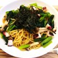 コメット89's cooksnap of when they made 小松菜とタコの和風パスタ.