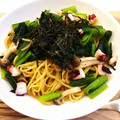 コメット89's cooksnap of when they made 小松菜とタコの和風パスタ.