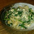 三つ子516's cooksnap of when they made お弁当にも（＾＾春菊と卵の炒め物.