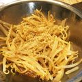 モモ828's cooksnap of when they made 豆もやしのナムル.