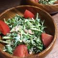 メロンパンケーキ's cooksnap of when they made ♪水菜とツナのわさびマヨサラダ♪.