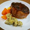 みしゃとる's cooksnap of when they made ハンバーグ＊ベーコンで巻いて旨味アップ♪.