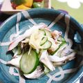 ＴＯＭＯＷＡＴ's cooksnap of when they made 常備菜の茸de胡瓜とカニカマの酢の物.