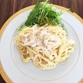 ひろことみつお's cooksnap of when they made かに缶で！蟹クリームパスタ☆.