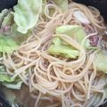 くるちゃん（╹◡╹）'s cooksnap of when they made キャベツとツナのスープパスタ.