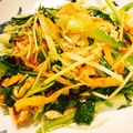 ☆糖質減らしてます☆'s cooksnap of when they made なんでも青菜と油揚げのピリ辛麺つゆ炒め.