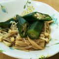 なないろキッチン★'s cooksnap of when they made オクラとえのきの煮浸し.