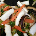 らすすき's cooksnap of when they made イカと長ねぎの塩炒め.