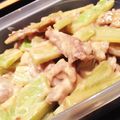 yukesi's cooksnap of when they made 豚とブロッコリーの茎で中華炒め♪.