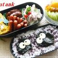 ゆぅたんく's cooksnap of when they made 簡単まっくろくろすけのお弁当（キャラ弁）.