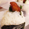 喜八＆Hacchi's cooksnap of when they made さつま揚げのおにぎり★天むす風.