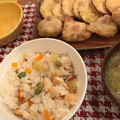 クックXGVCU1☆'s cooksnap of when they made ホクホク簡単、さつまいもの炊き込みご飯★.
