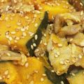 りーとぽん's cooksnap of when they made かぼちゃと豚肉の甘辛煮.