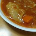 キャラメグ♪'s cooksnap of when they made 洋風トマトスープ餃子.