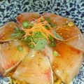 こぶたちゃんGOGO's cooksnap of when they made ブリのお刺身でカルパッチョ！.