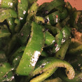 ーmakocoー's cooksnap of when they made 簡単美味しい！茹でピーマンのごま和え。.