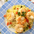 ブランディ's cooksnap of when they made エビとズッキーニのムルシア風炒飯.