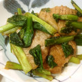 うめきちかあさん's cooksnap of when they made 豚ヒレと小松菜のからし醤油炒め.