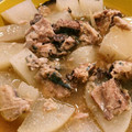 愛しのトゥルビヨン's cooksnap of when they made 大根と鯖缶煮.