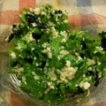 ちび太の母の台所's cooksnap of when they made わさび菜と豆腐の和え物.