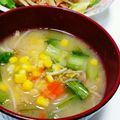 赤きんぎょ16's cooksnap of when they made だし入り味噌で簡単＊もやしコーン味噌汁.