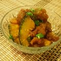 ｙｏｕ５'s cooksnap of when they made 豚肉とかぼちゃの揚げびたし.