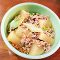 なつりつ's cooksnap of when they made 大根と合挽き肉の甘煮.
