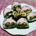 めみたん☆'s cooksnap of when they made お花見やお祝いに♪桜の（木）飾り巻き寿司.