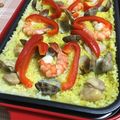 オー美味しいご飯's cooksnap of when they made ホットプレートで簡単に！パエリア＾＾.