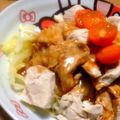 Sac’HiNa's cooksnap of when they made 特製アジアンソースde鶏胸肉のくずたたき.