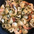GKG's cooksnap of when they made マッシュルームとえびのアヒージョ.