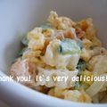 あやプチ's cooksnap of when they made 炒り卵でかわいく☆マカロニサラダ.