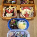 にゃむ☆にゃむ's cooksnap of when they made キャラ弁当＊仮面ライダーガイム.