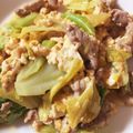 ねずみせんぱい's cooksnap of when they made 豚肉とキャベツの豆腐玉子炒め.