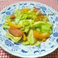 ねっちゃんっ's cooksnap of when they made 焼肉のタレでウインナーとキャベツ炒め.