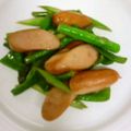 バウンド's cooksnap of when they made アスパラとピーマンとウインナー炒め.