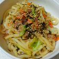 ちょちょこ✫'s cooksnap of when they made 塩こんぶで簡単ランチ♪ベーこん焼うどん.