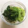 wnemu801's cooksnap of when they made 菜の花のおひたし♪(ほうれん草.春菊).
