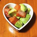 はるっぴよん's cooksnap of when they made アボカドとサーモンのわさび醤油和え.