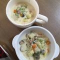 hanaxoxox's cooksnap of when they made ぱぱっと！クラムチャウダー.