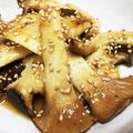 ＊＊天然水＊＊'s cooksnap of when they made ☆エリンギのにんにく生姜焼き☆.