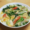 chirochan☆'s cooksnap of when they made かにたま丼～♪.
